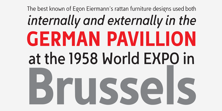 Example font Egon Sans Condensed #4
